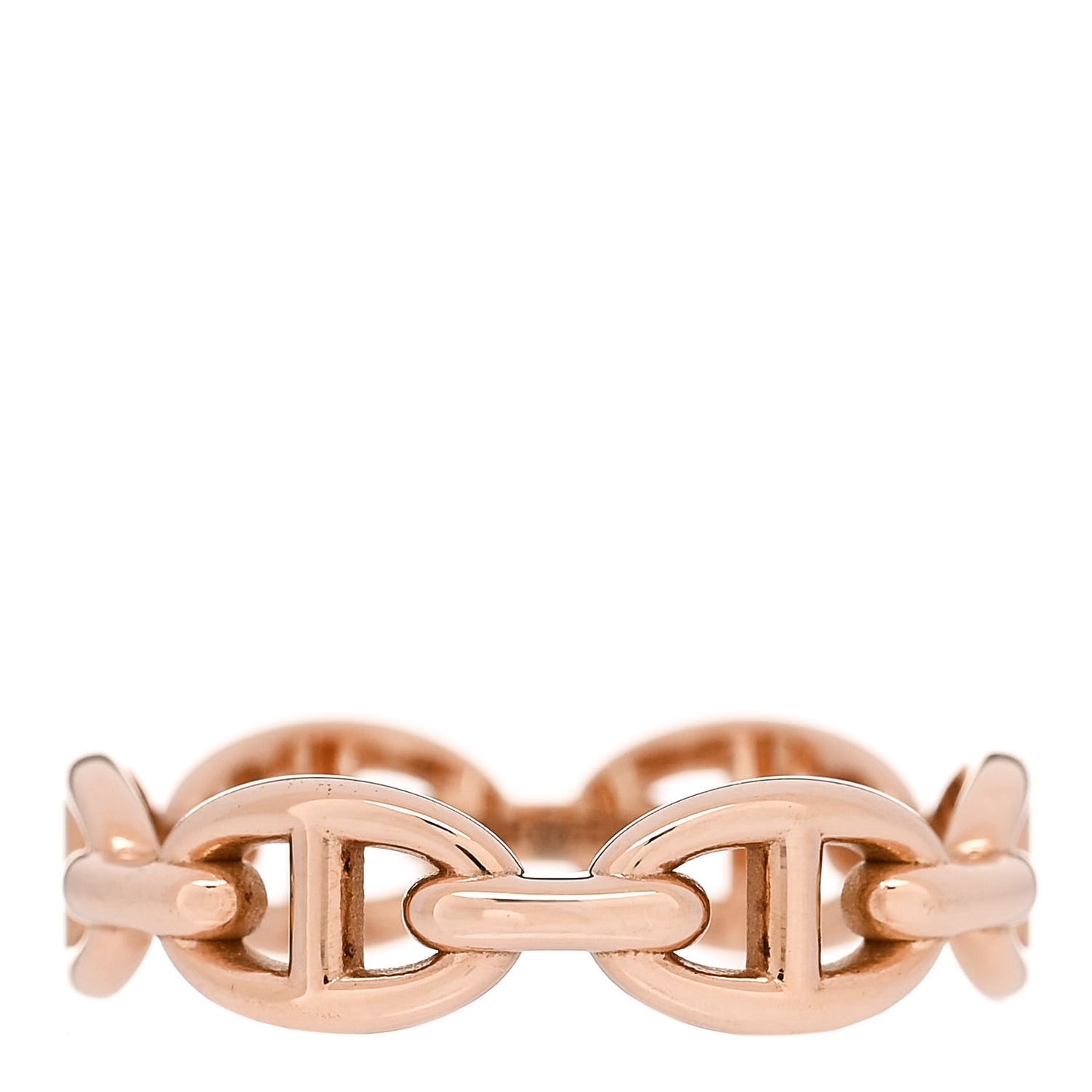 18K Rose Gold PM Chaine d'Ancre Enchainee Ring 59 8.75