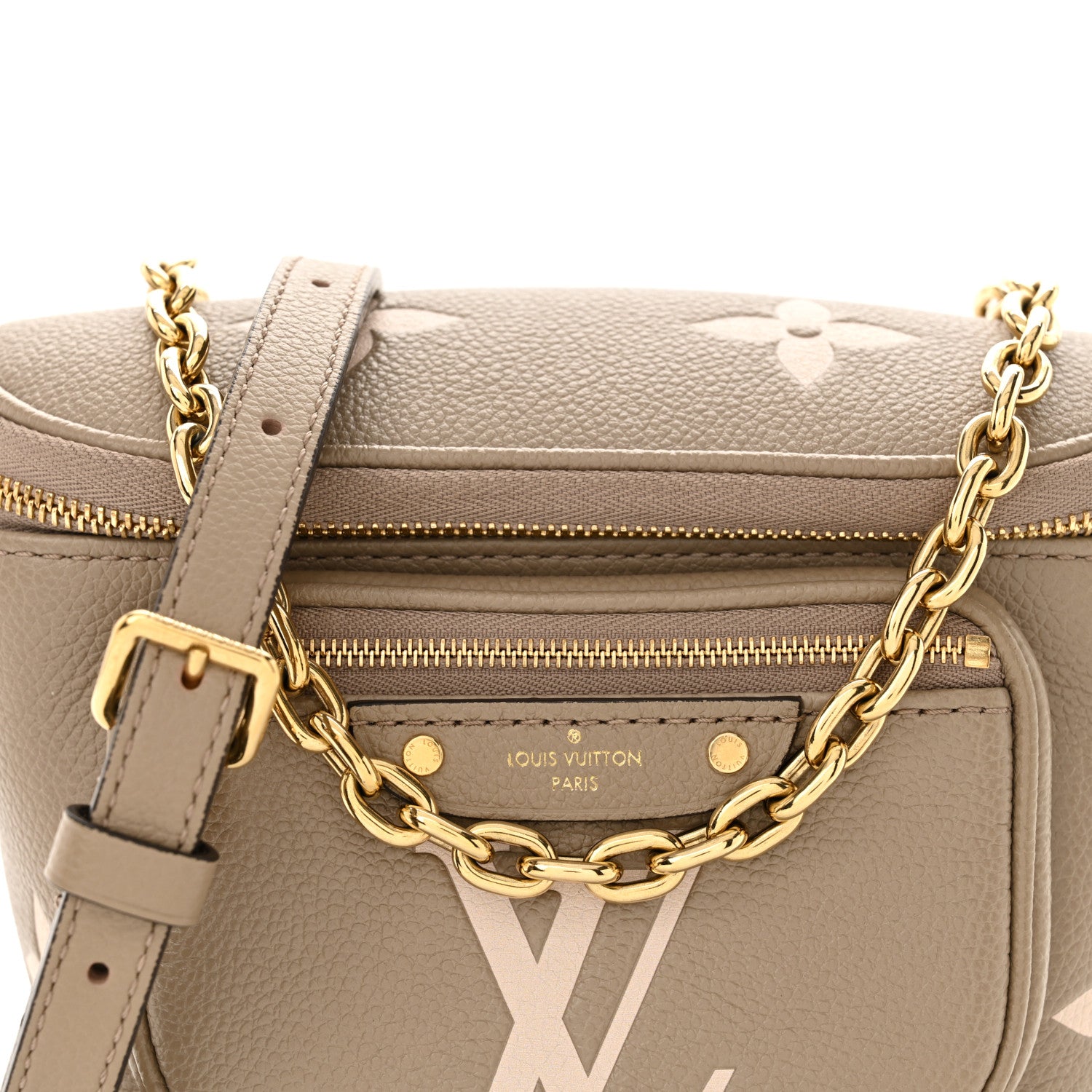Louis Vuitton Empreinte Monogram Giant Mini Bumbag Tourterelle Cream 9 of 12
