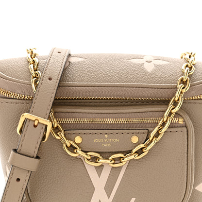 Louis Vuitton Empreinte Monogram Giant Mini Bumbag Tourterelle Cream 9 of 12