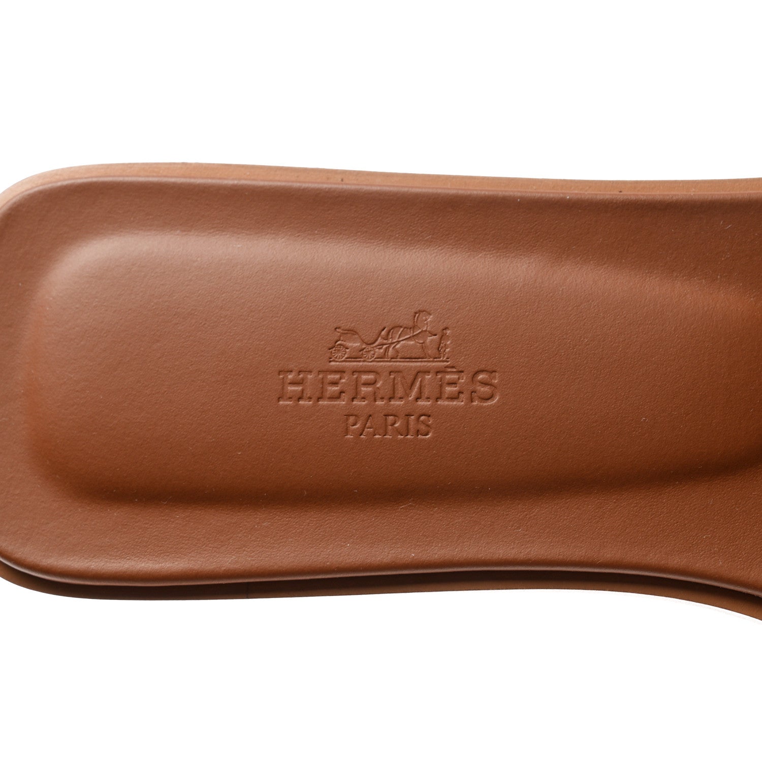 Hermes Box Calfskin Oran Sandals 38 Gold 7 of 9