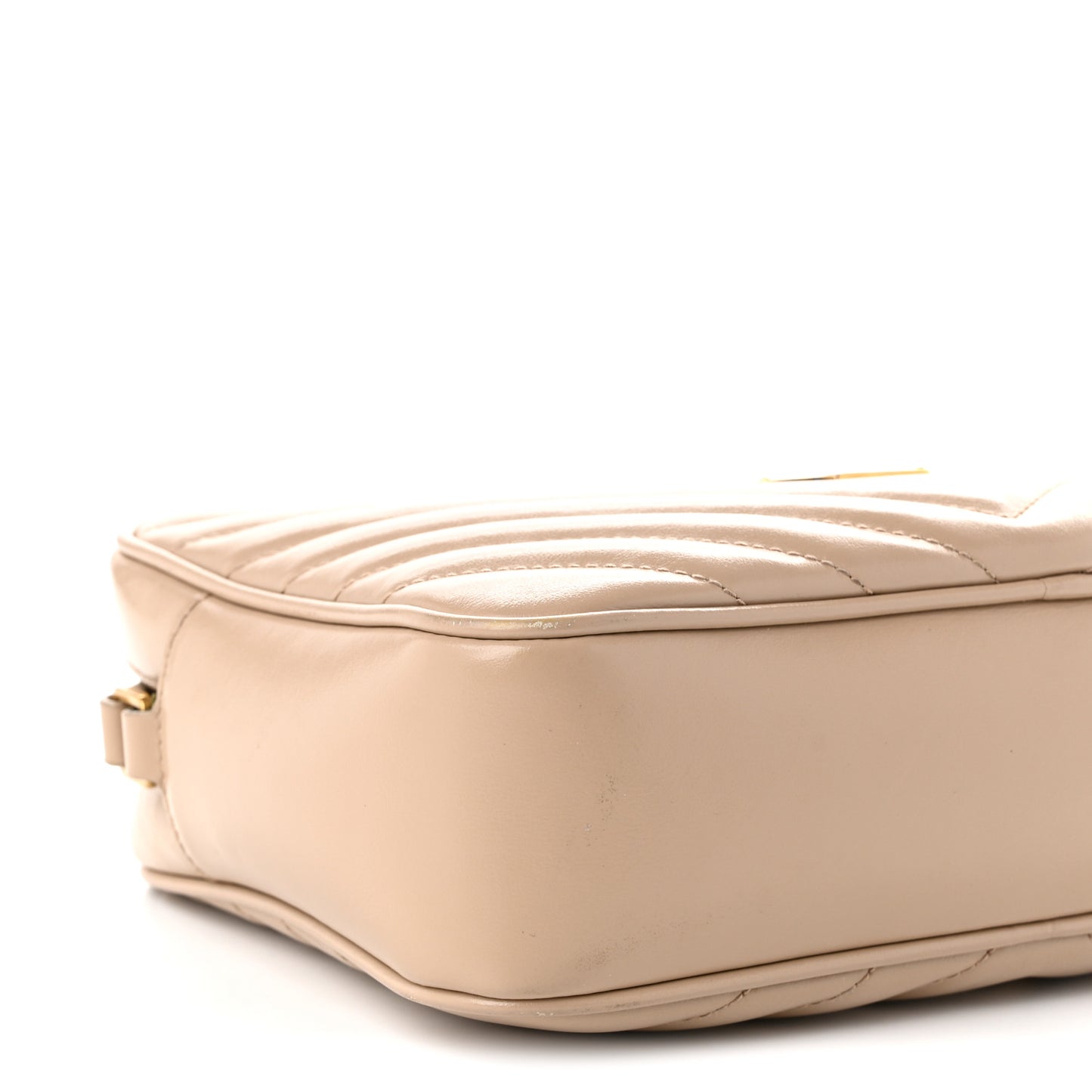 Calfskin Matelasse Monogram Lou Camera Bag Dark Beige