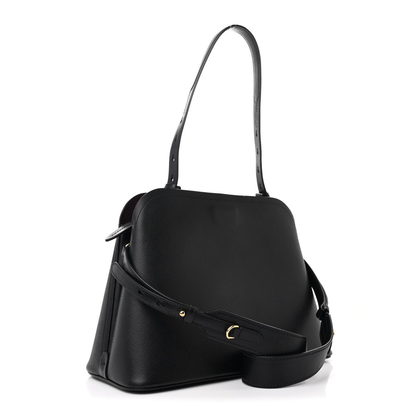 Saffiano Cuir Matinee Tote Black Cherry