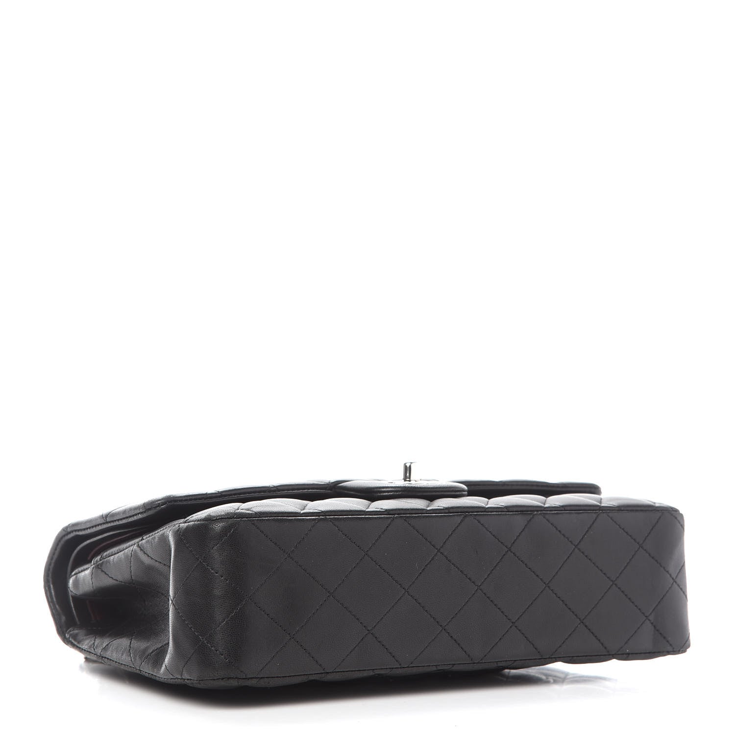 Chanel Lambskin Quilted Medium Double Flap Black 4 of 14