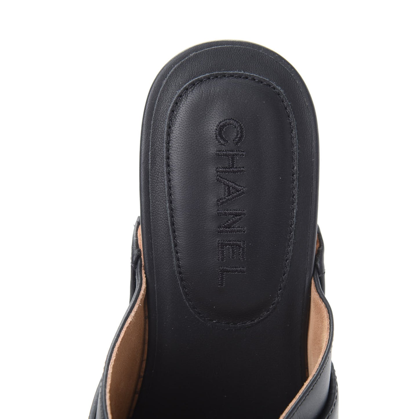 Calfskin CC Turn Lock Clogs 40 Black