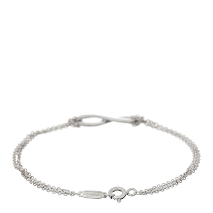 Tiffany Sterling Silver Infinity Double Chain Bracelet 3 of 3