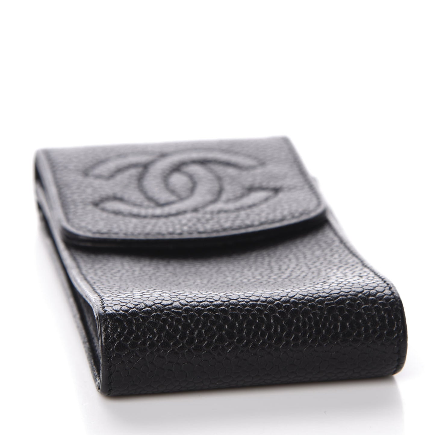 Caviar Timeless CC Key Holder Bag Charm Black