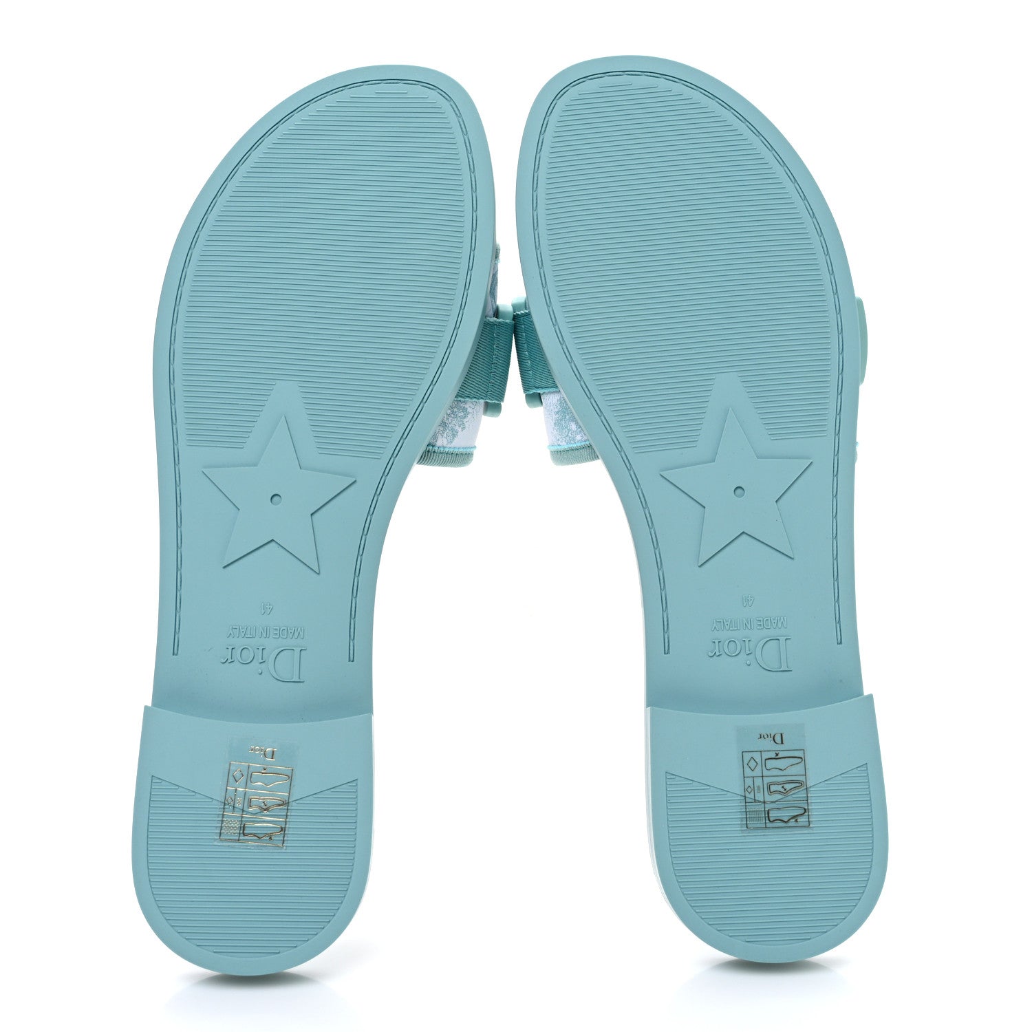 Christian Dior Technical Stretch Fabric Dio(r)evolution Slide Sandals 41 White Sky Blue 7 of 10