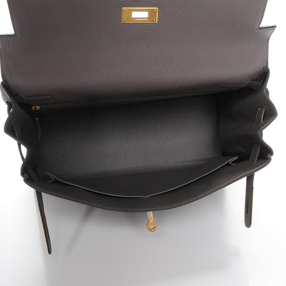 Hermes Togo Kelly Retourne 32 Etain 8 of 30