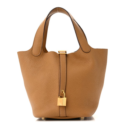 Hermes Taurillon Clemence Picotin Lock 18 Biscuit 1 of 11