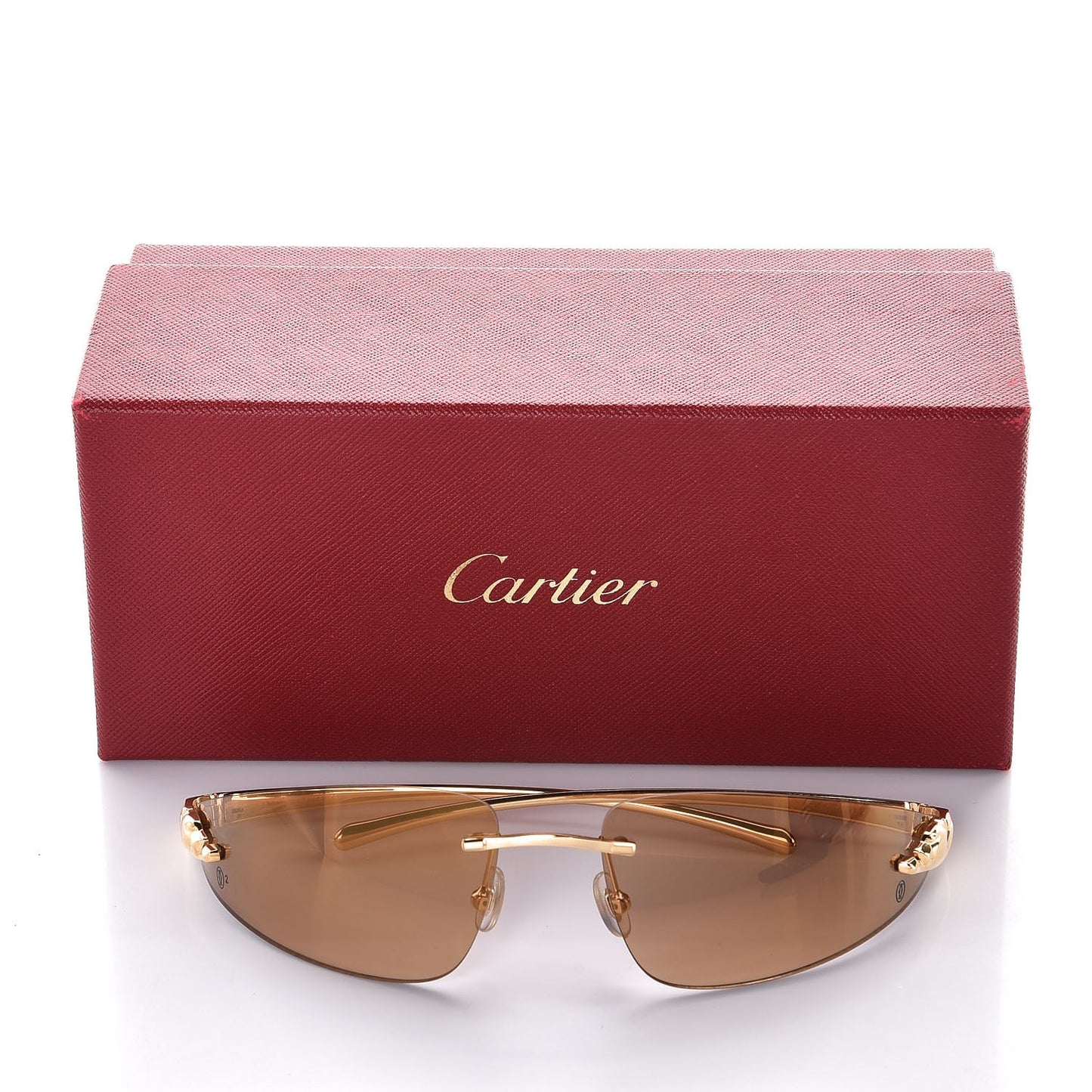 Panthere De Aviator Sunglasses Gold