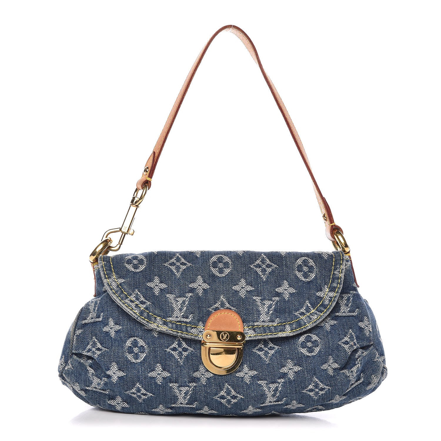 Louis Vuitton Monogram Denim Mini Pleaty Blue 1 of 10