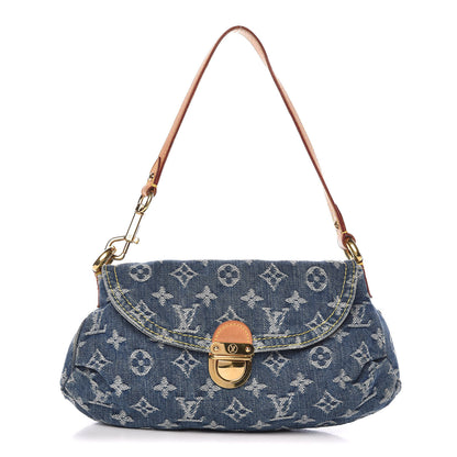 Louis Vuitton Monogram Denim Mini Pleaty Blue 1 of 10