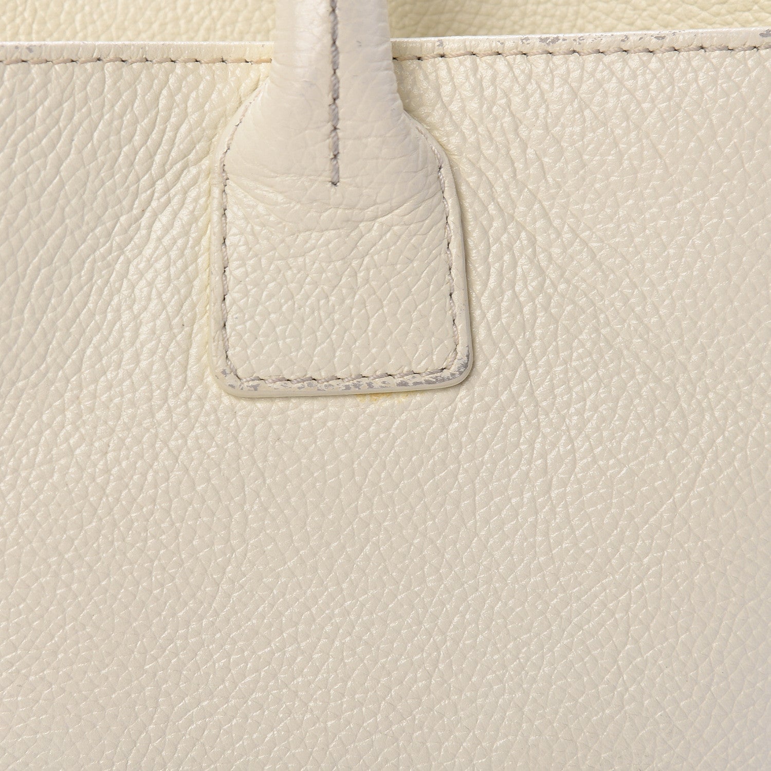 Chanel Calfskin Mademoiselle Lock Cerf Shopper Tote White 29 of 35