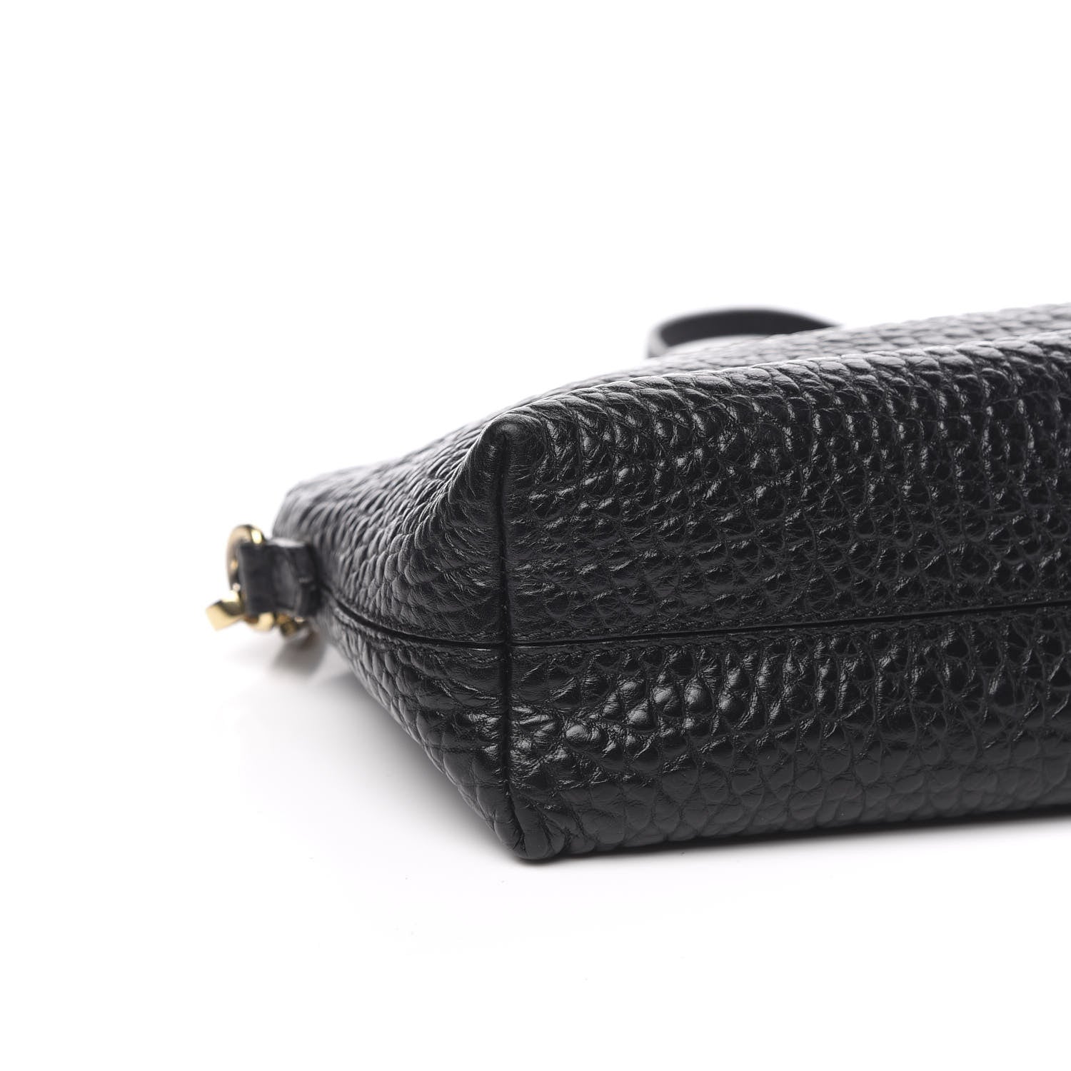 Burberry Signature Grain Calfskin Small Chichester Crossbody Clutch Bag Black 8 of 11