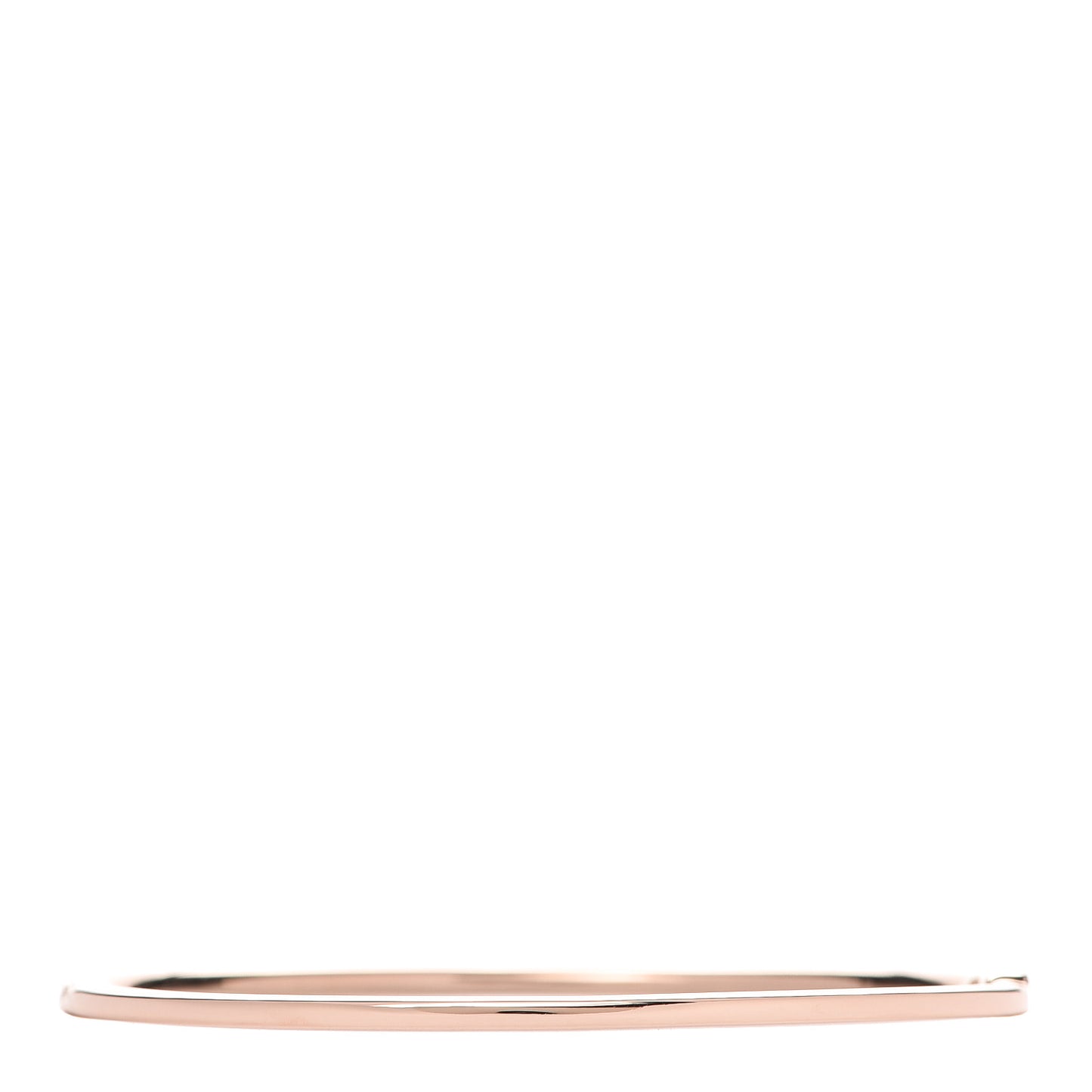 18K Rose Gold Diamond Metro Hinged Bangle Bracelet