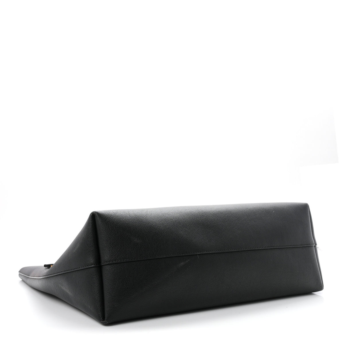 Calfskin Large Shopping Tote Black