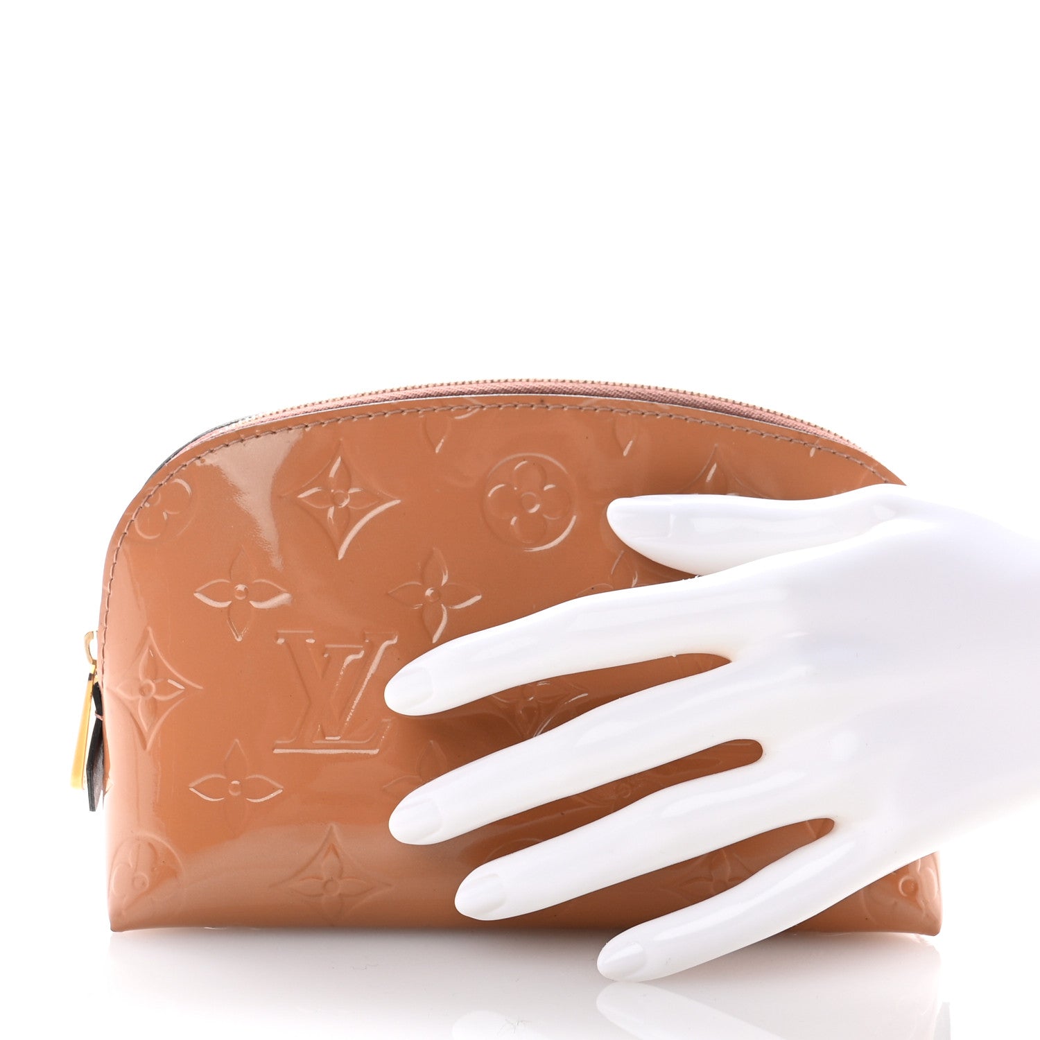 Louis Vuitton Vernis Cosmetic Pouch Rose Velours 2 of 9
