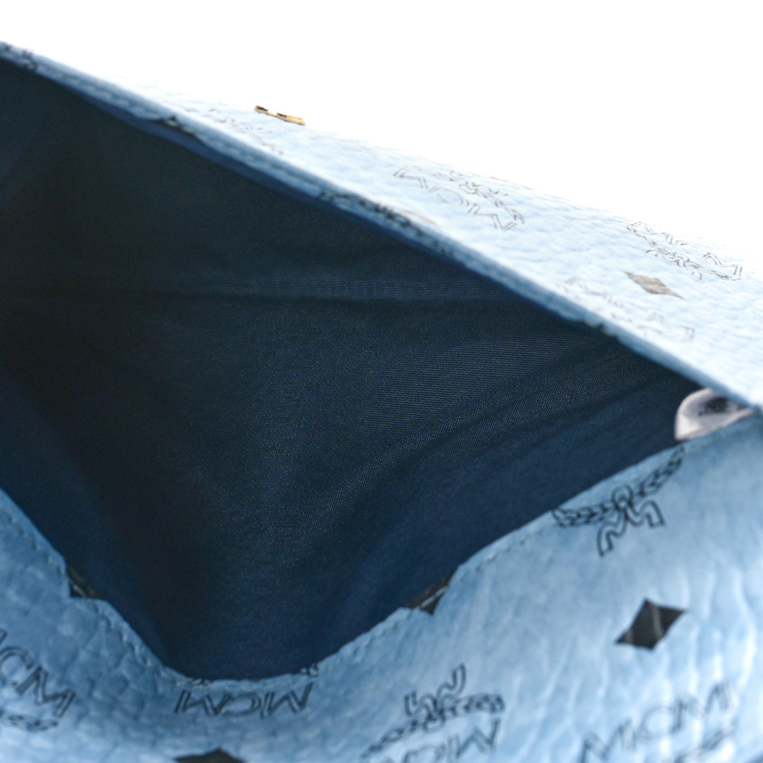 MCM Visetos Envelope Clutch Blue 5 of 9
