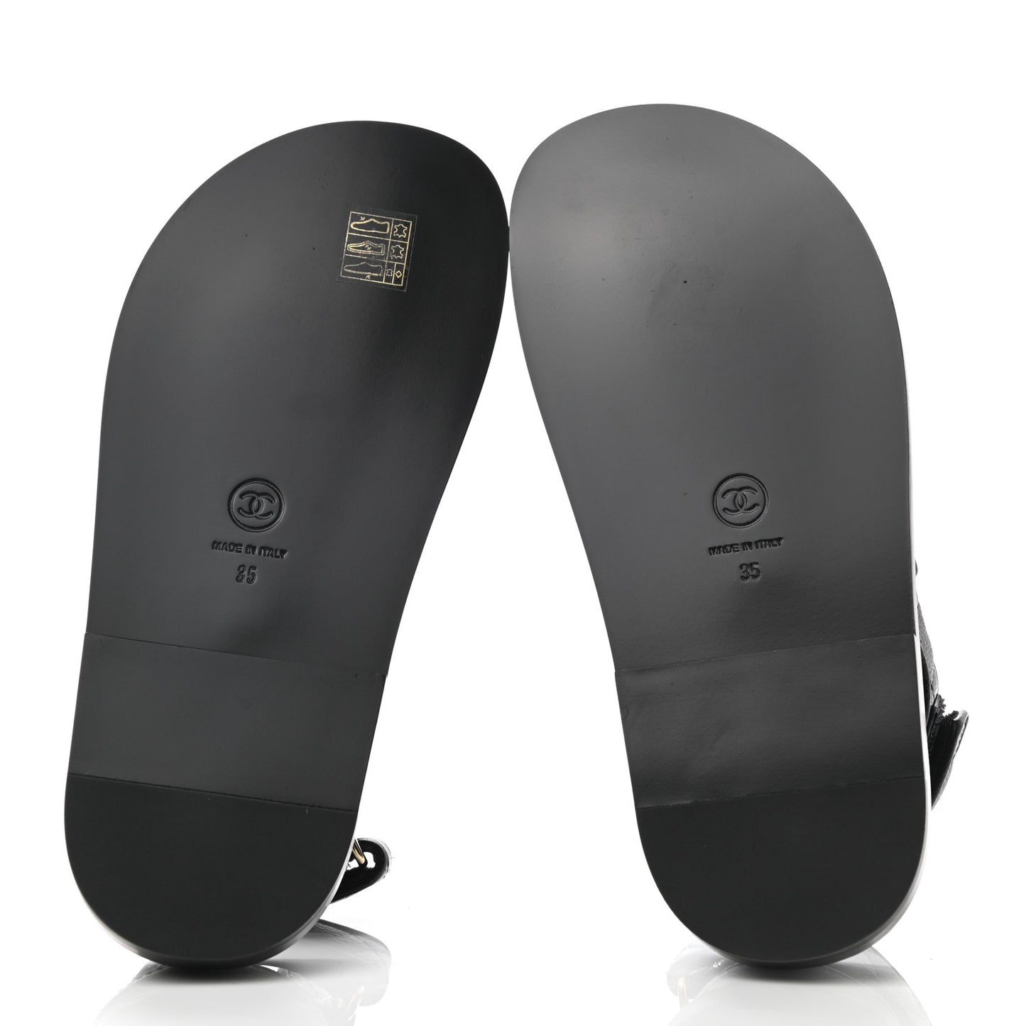 Grained Calfskin Velcro Dad Sandals 35 Black