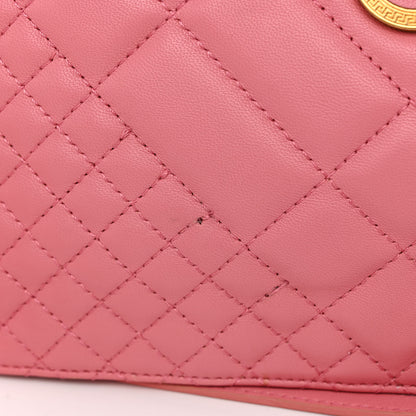 Versace Nappa Quilted Medusa Tribute Icon Flat Crossbody Bag Pink 10 of 11