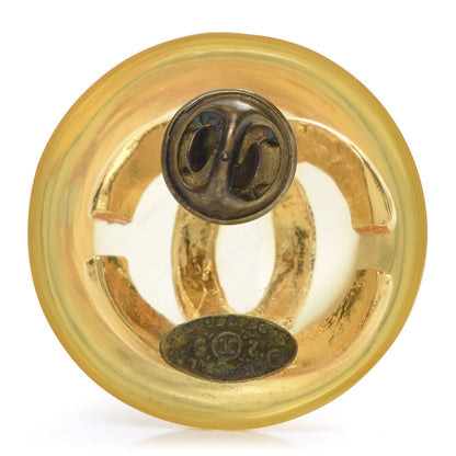 Chanel Resin CC Brooch Gold 4 of 5