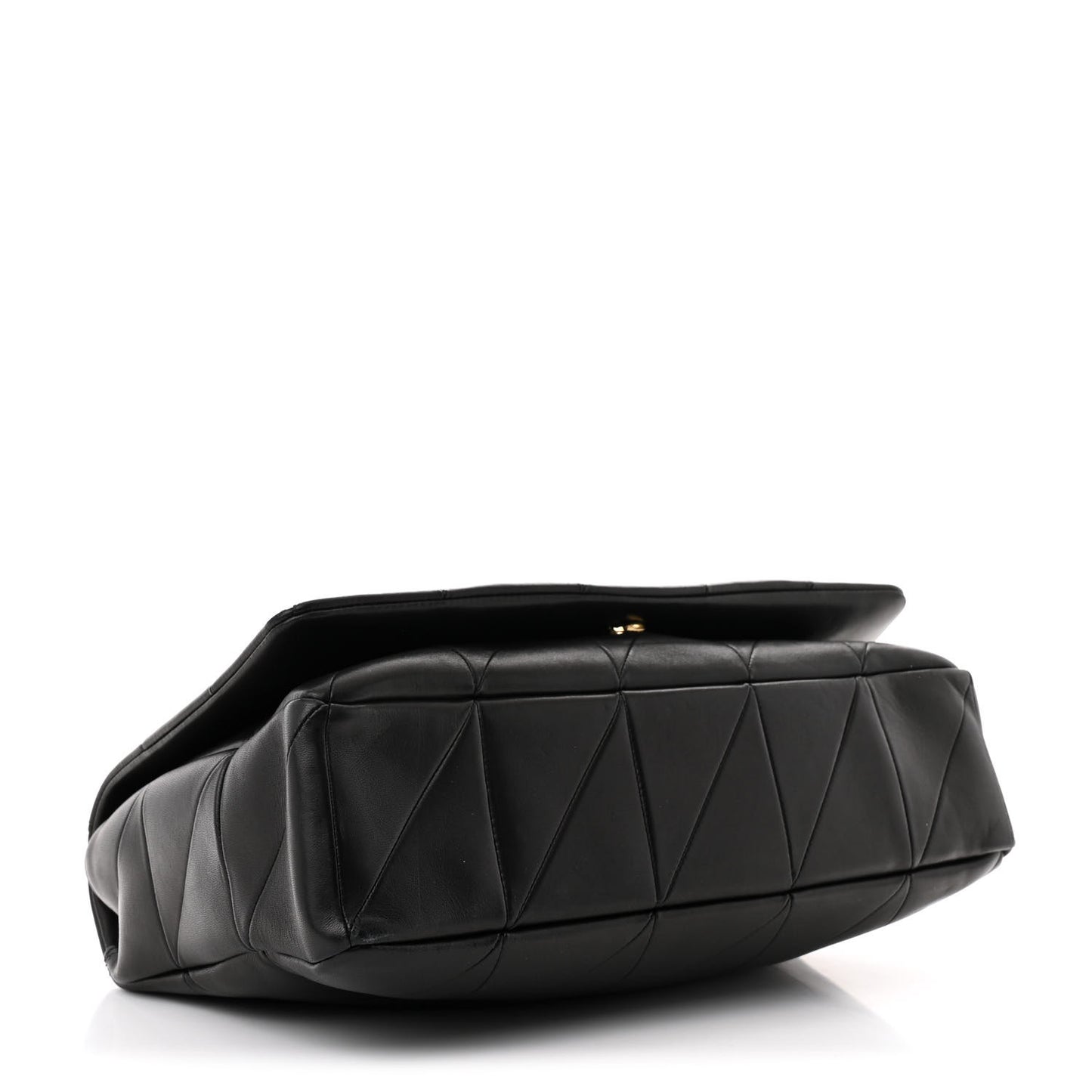 Lambskin Patchwork Monogram Large Jamie Black