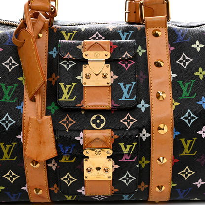 Louis Vuitton Monogram Multicolor Keepall 45 Black 7 of 20