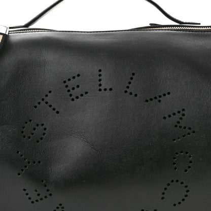 Stella McCartney Eco Alter Nappa Perforated Logo Shoulder Bag Black 8 of 10