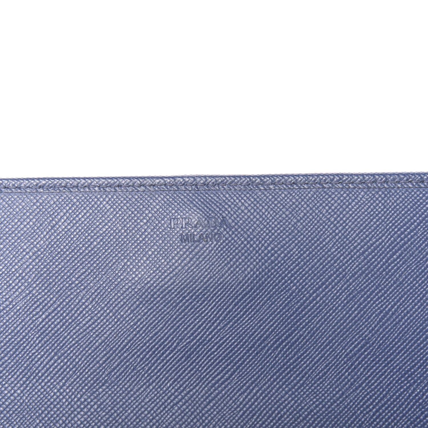 Prada Saffiano Metal Oro Chain Wallet Baltico 6 of 10