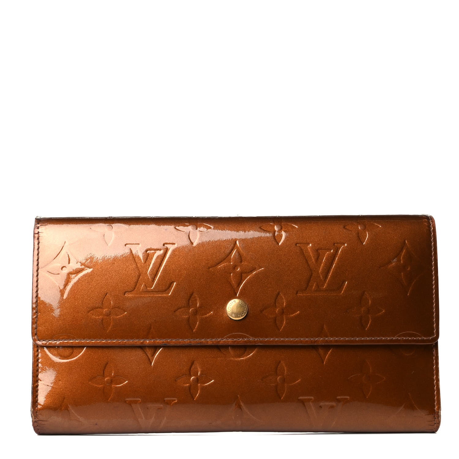 Louis Vuitton Vernis Porte Tresor International Wallet Bronze 1 of 7