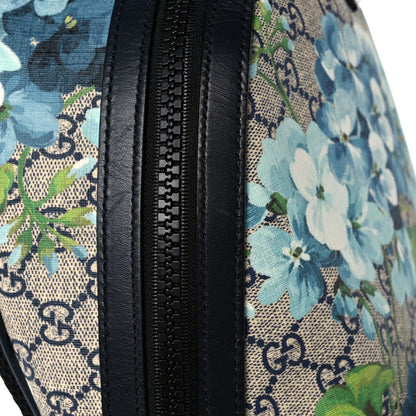 Gucci GG Supreme Blooms Monogram Medium Day Backpack Blue 13 of 14