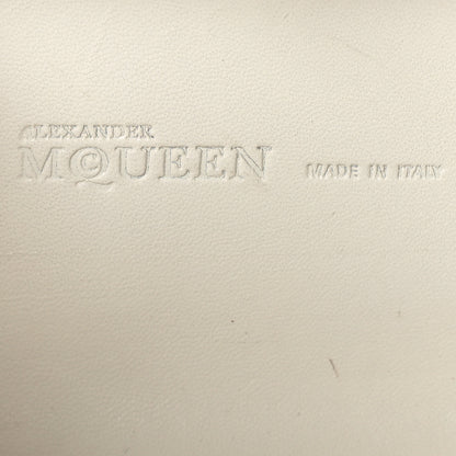 Alexander McQueen Nappa Studded Crochet Skull Box Clutch Ivory 6 of 10