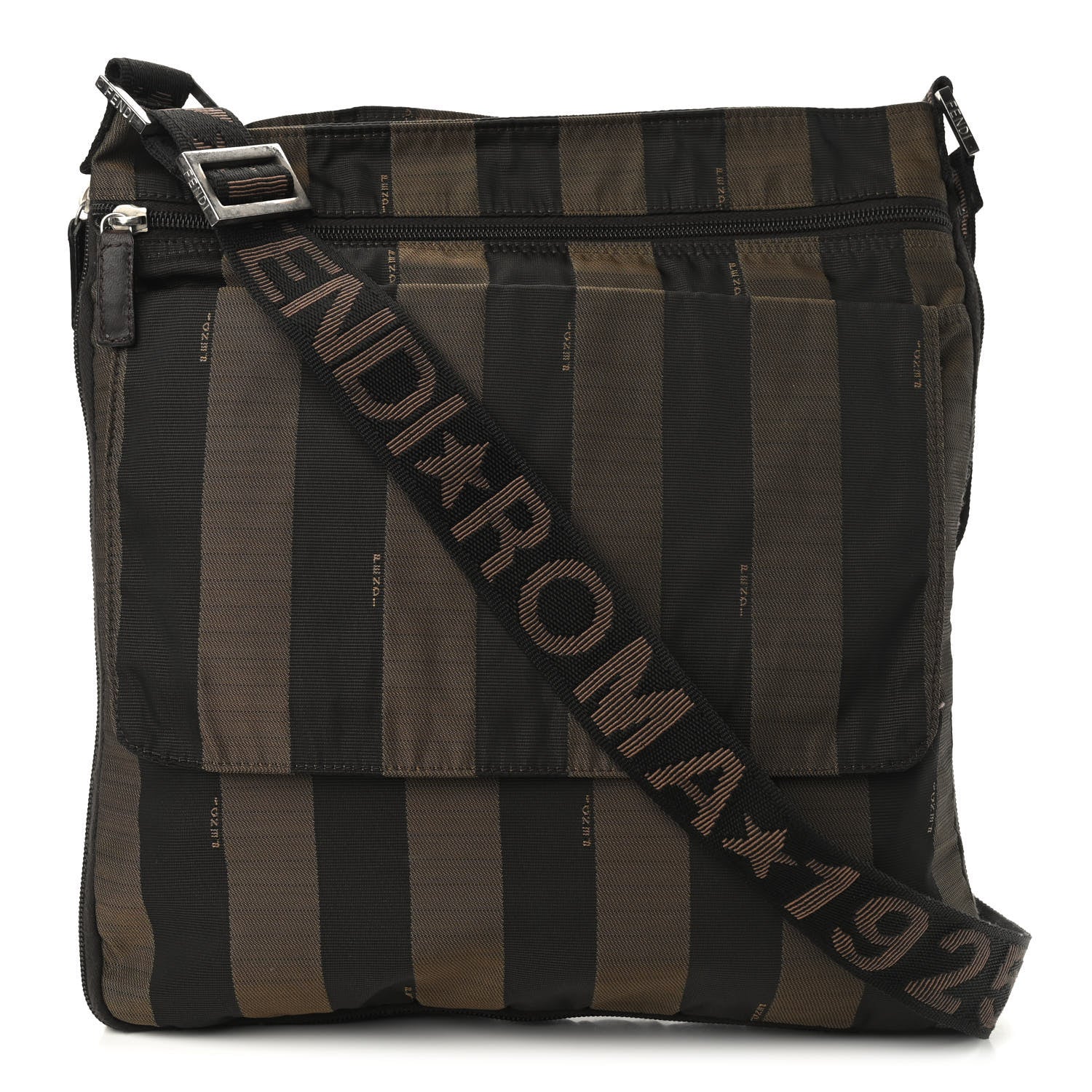 Fendi Nylon Pequin Crossbody Messenger 1 of 11