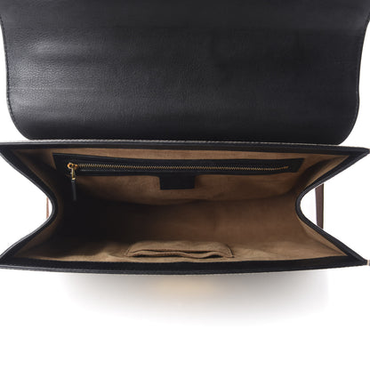 Gucci GG Supreme Monogram Calfskin Medium Padlock Top Handle Bag Beige Black Cuir 5 of 13