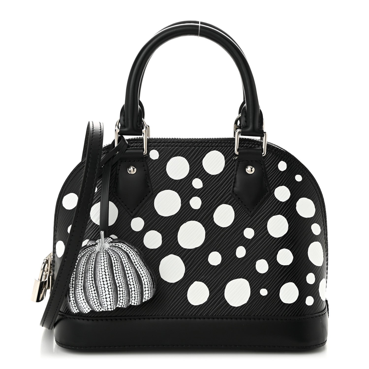 Louis Vuitton X YK Epi Alma BB Black White 1 of 9