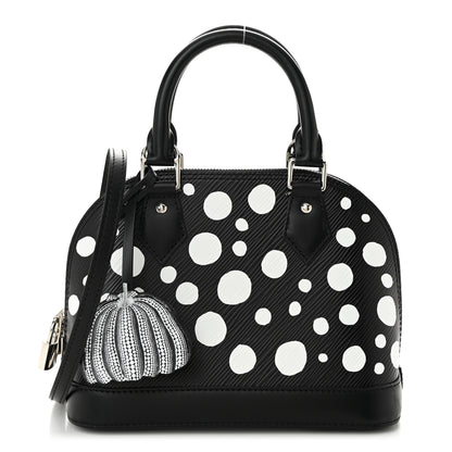 Louis Vuitton X YK Epi Alma BB Black White 1 of 9