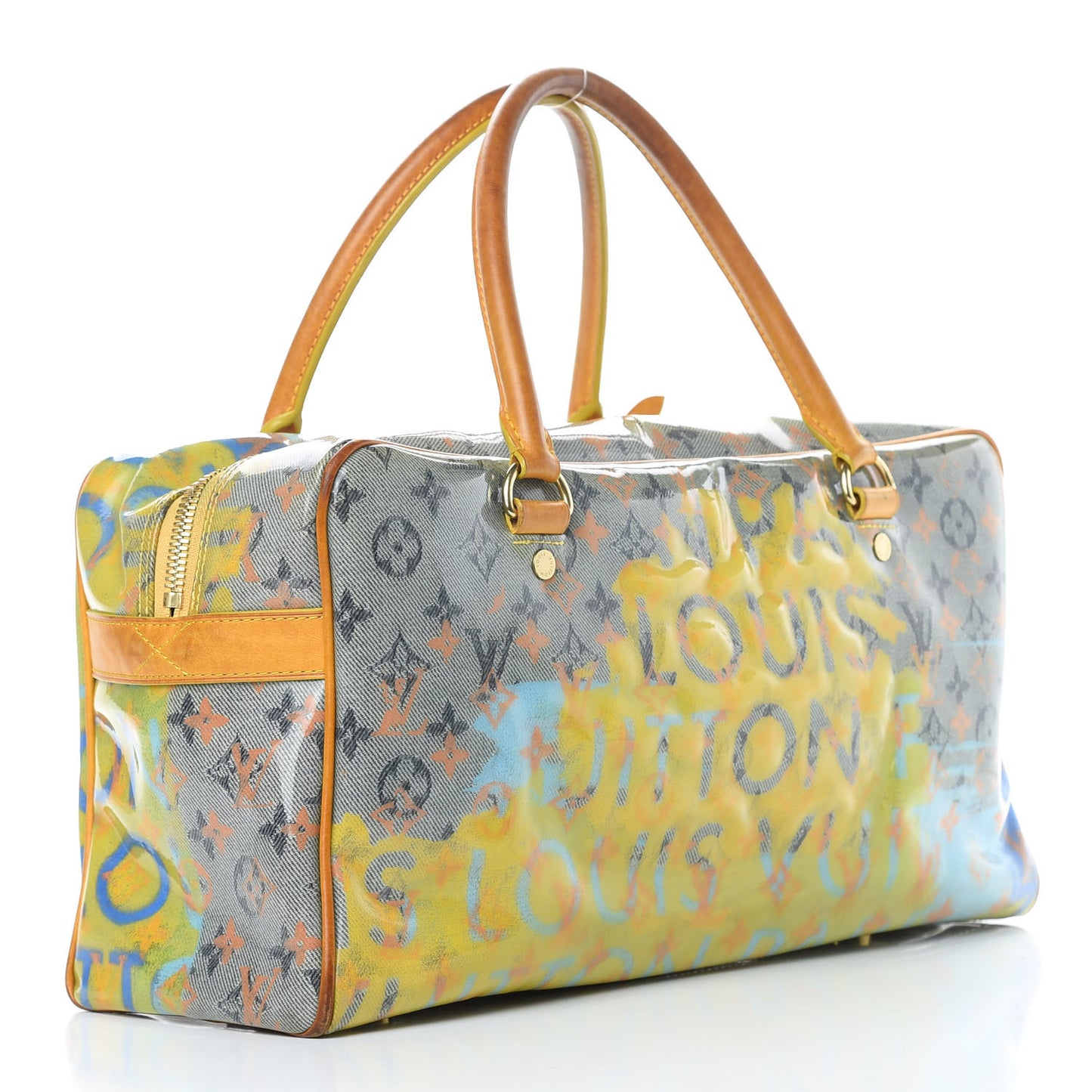 Monogram Pulp Defile Weekender PM Yellow
