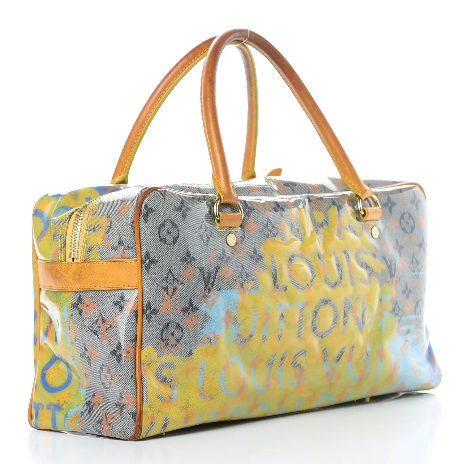 Louis Vuitton Monogram Pulp Defile Weekender PM Yellow 3 of 21