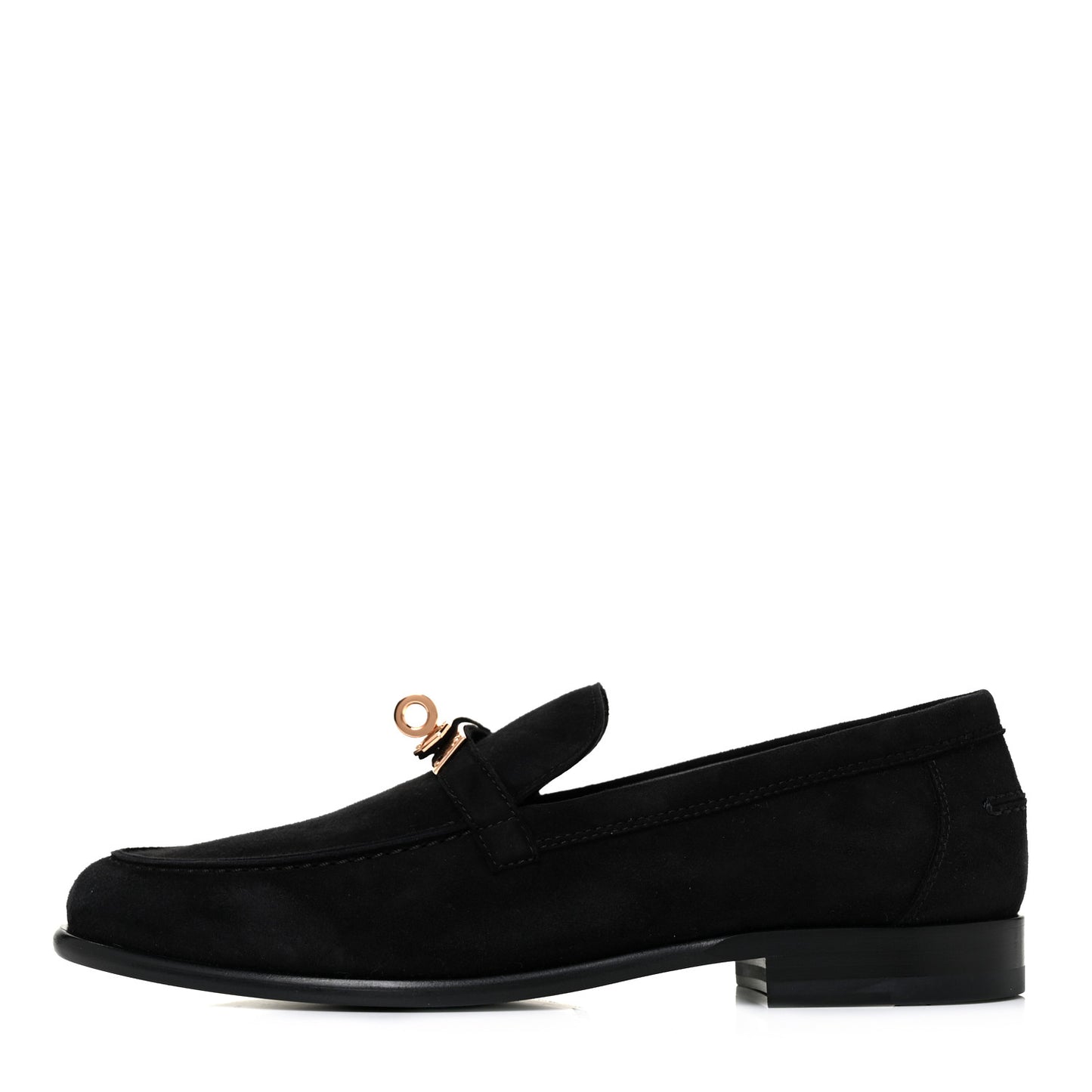 Suede Goatskin Womens Destin Loafer 37 Black