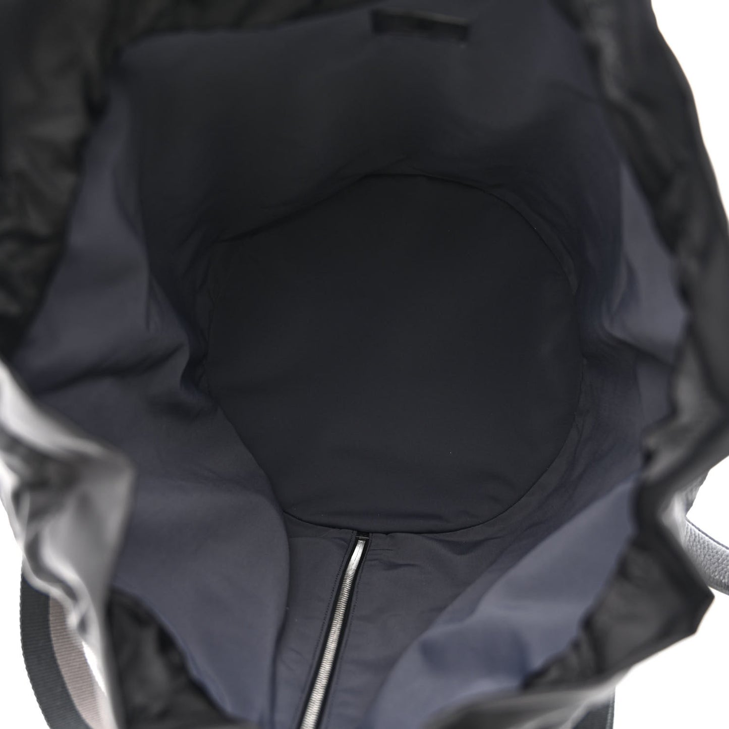 Mesh Cuoio Romano Vitello Stampa FF 1974 Embossed Logo Plate Mon Tresor Holdall Bag Black
