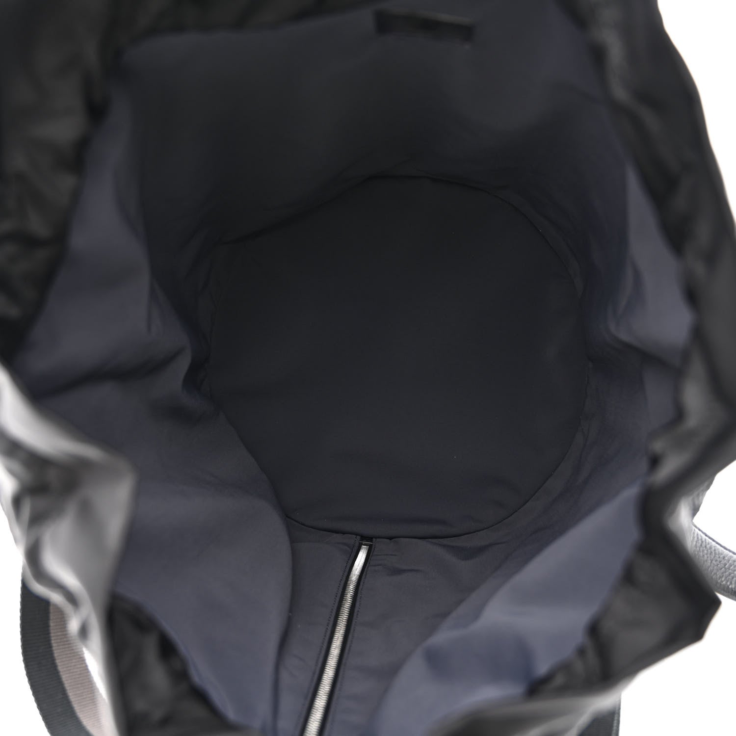 Fendi Mesh Cuoio Romano Vitello Stampa FF 1974 Embossed Logo Plate Mon Tresor Holdall Bag Black 4 of 9