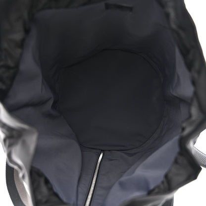 Fendi Mesh Cuoio Romano Vitello Stampa FF 1974 Embossed Logo Plate Mon Tresor Holdall Bag Black 4 of 9
