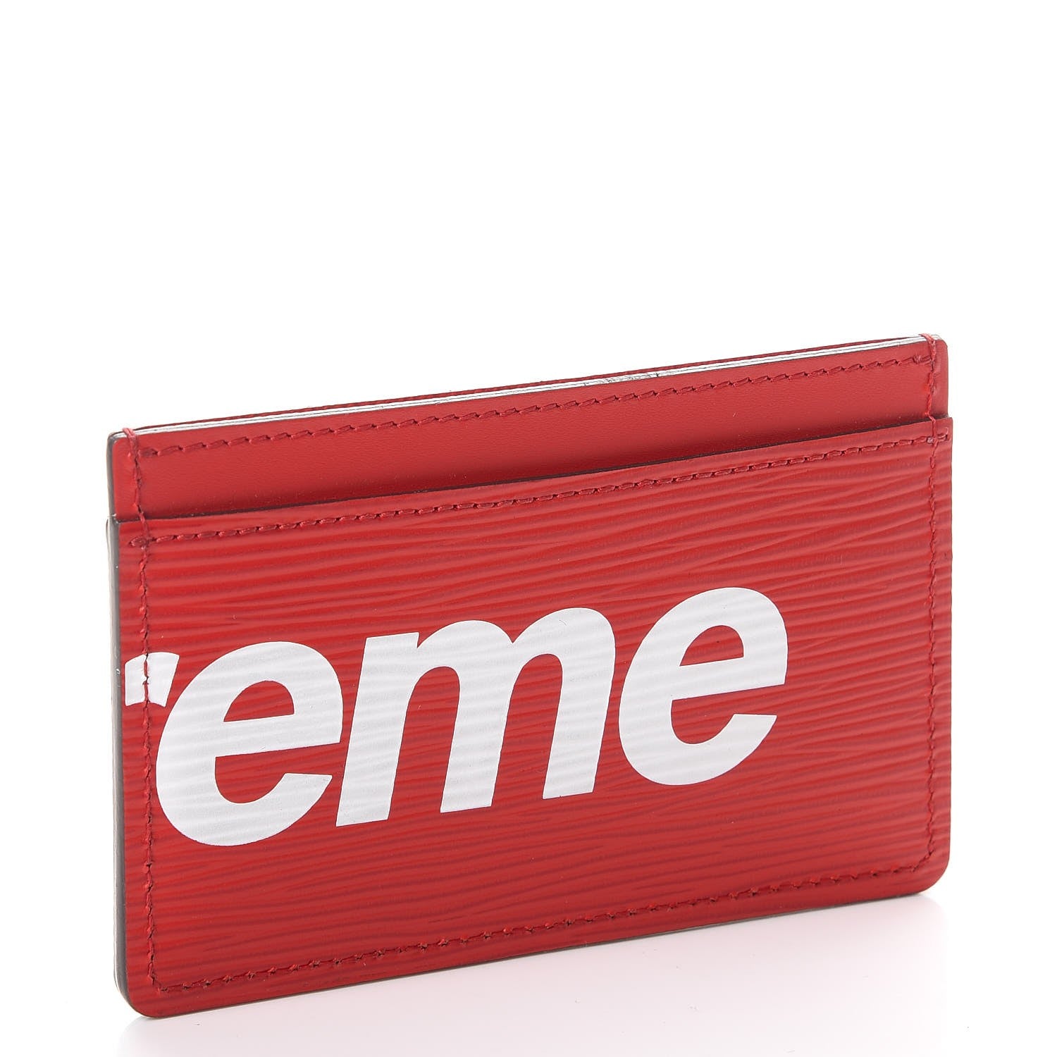 Louis Vuitton X SUPREME Epi Card Holder Red 3 of 7