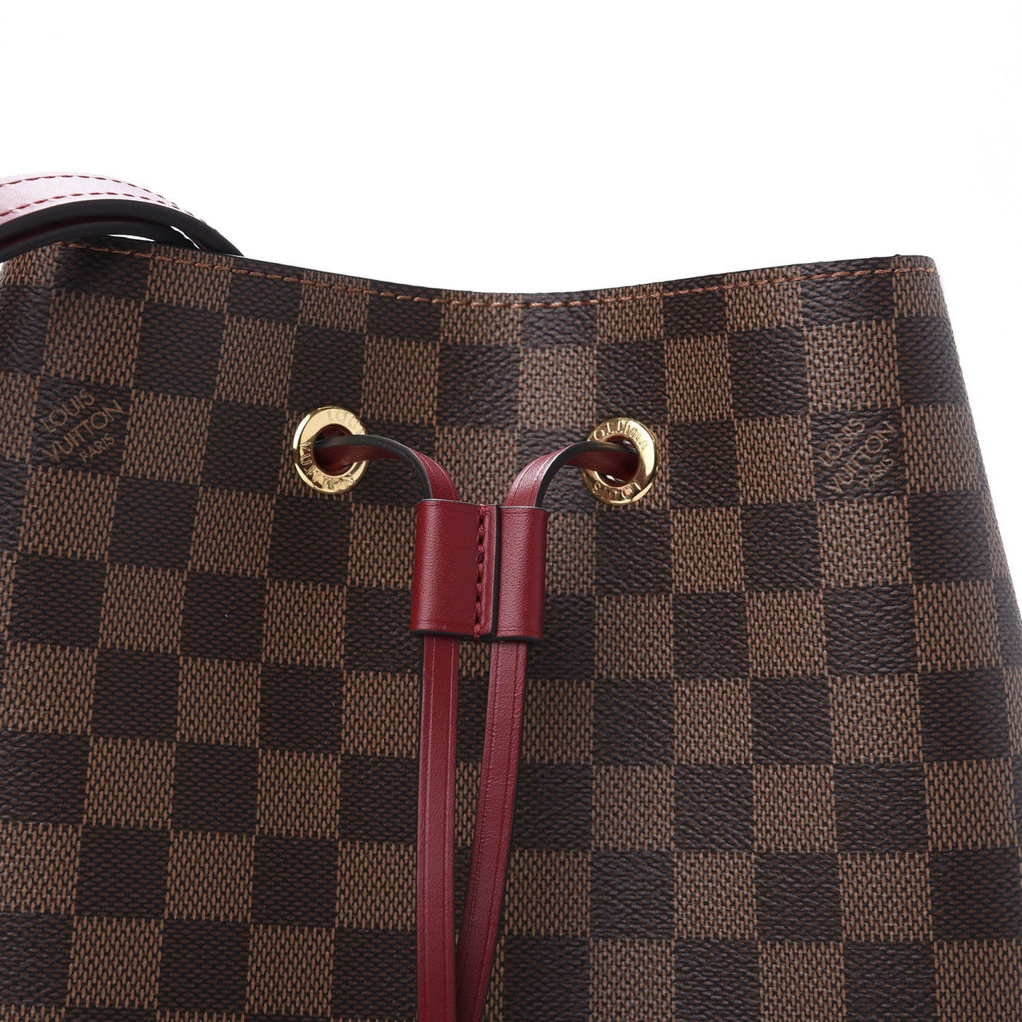 Damier Ebene Neonoe MM Cherry Berry