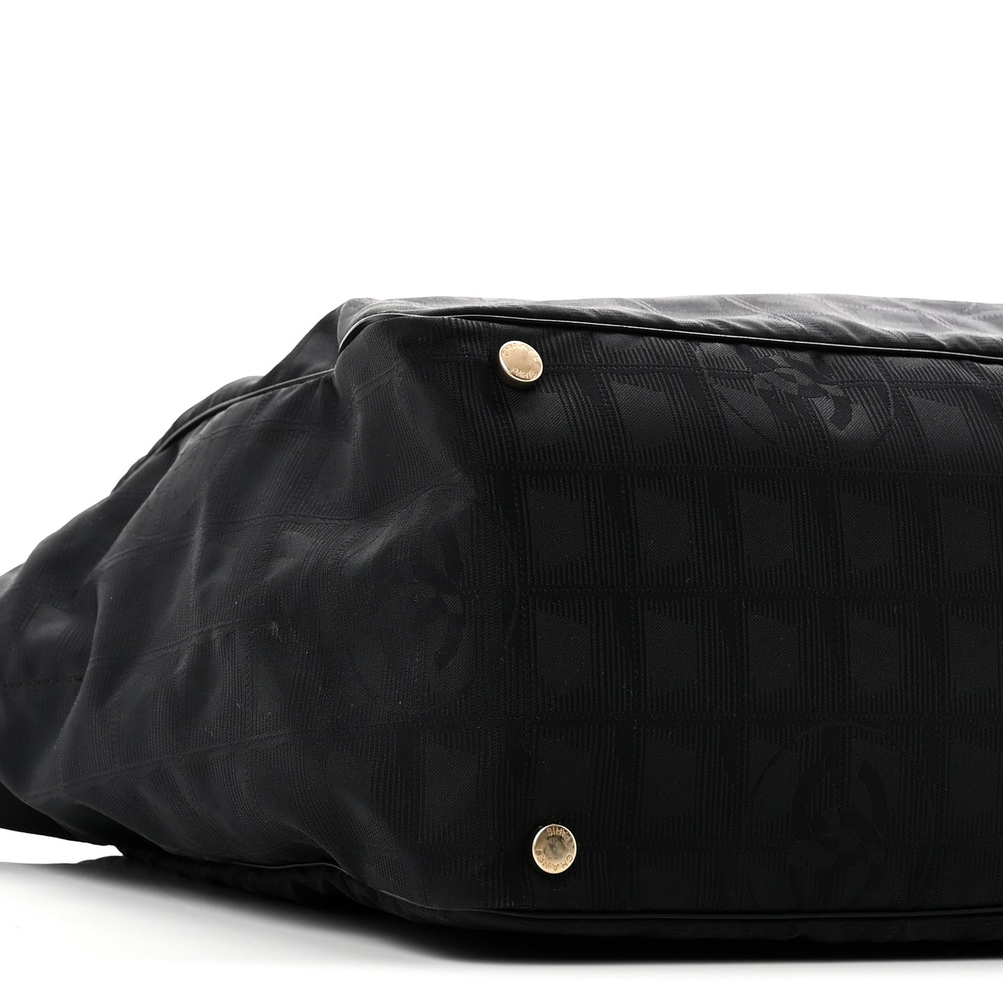 Nylon Large Travel Tote Black