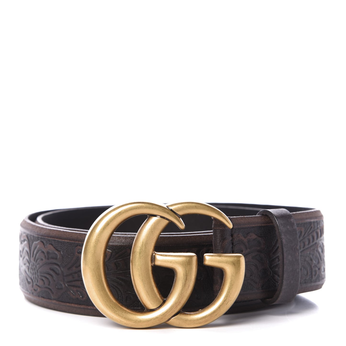 Calfskin Knurled Double G 40mm Belt 85 34 Testa di Moro