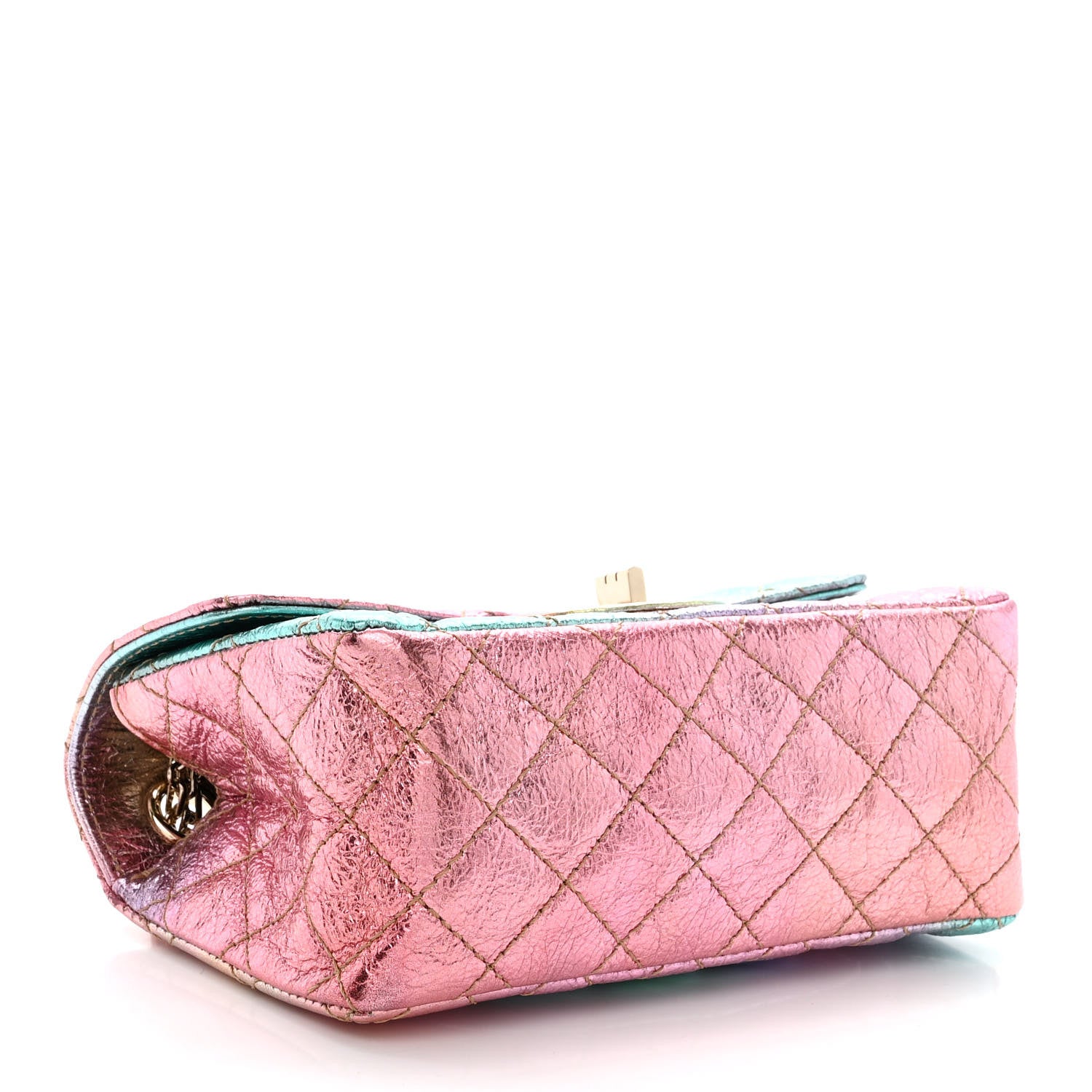 Chanel Metallic Goatskin Quilted Mini 2.55 Reissue Flap Multicolor 4 of 11