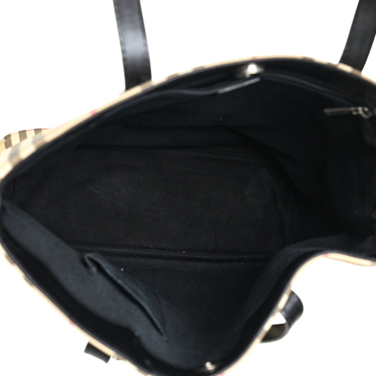 House Check Tote Black