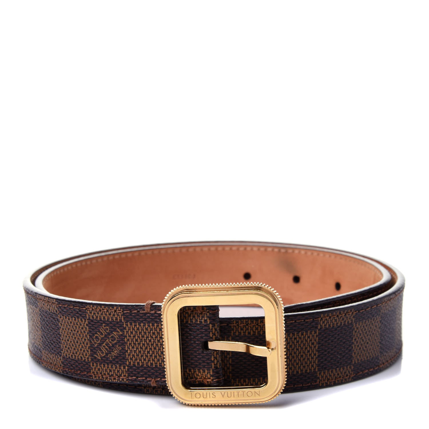 Louis Vuitton Damier Ebene Tresor Belt 80 32 1 of 4