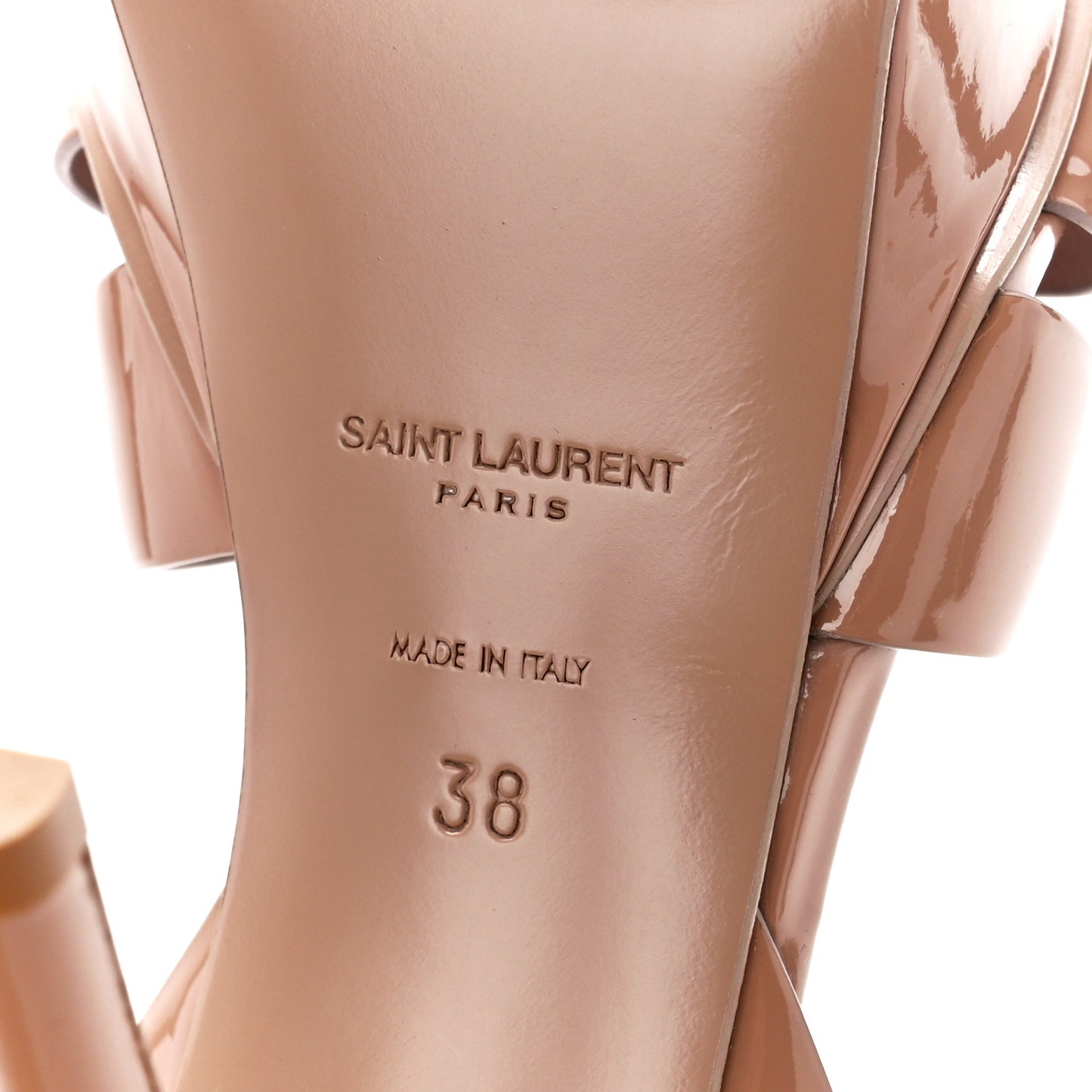 Patent Tribute 75 Platform Sandals 38 Nude